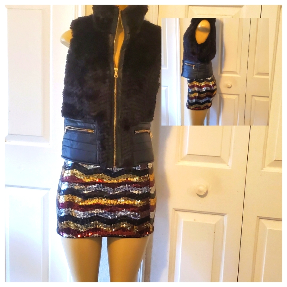 Poof Couture sequin party skirt